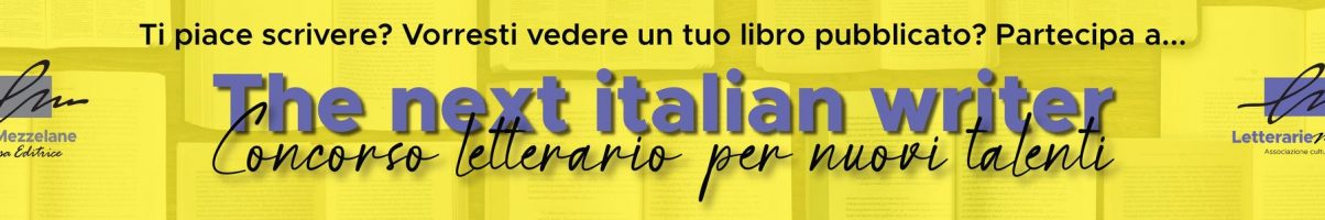 Concorso Letterario “The Next Italian Writer