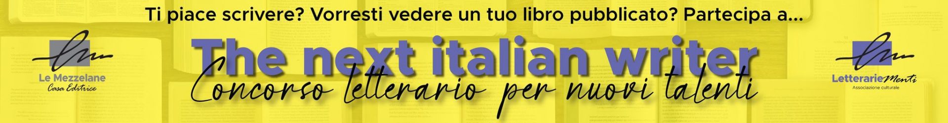 Concorso Letterario “The Next Italian Writer